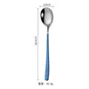 Acero inoxidable 304 estilo coreano cuchara cuchara de postre Tenedor café mango largo cuchara para mezclar vajilla occidental creativa se puede imprimir logo