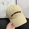 Gorra de Béisbol de Top Suave con Letra Bordada Estilo Coreano para Mujer Primavera y Otoño Nuevo Estilo Calle Casual Combinable Gorra Parasol para Hombre Moderna