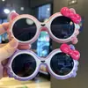 Gafas para Niñas, Gafas de Sol Polarizadas Color Caramelo de Princesa Gatito con Lazo, Gafas de Sol Lindas Nuevas, Silicona para Bebé