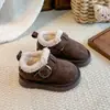 Zapatos Retro de Peluche Birkenstock para Niños Zapatos de Invierno para Bebé Suela Suave Antideslizantes Niños Niñas Acolchados Cálidos Zapatos de Algodón para la Nieve