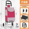 Carrito de supermercado, Carrito pequeño de arrastre, Carrito de compras portátil para el hogar, Carrito plegable ligero para subir escaleras, Carrito de mano, Carrito pequeño de empuje, Carrito de compras