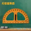 Set de reglas Xiaoyu'er, set de reglas triangulares de alta precisión para maestros, regla triangular de plástico magnético de gran tamaño