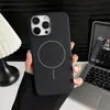 Funda magnética mate para iPhone 18 de un solo color 16 con forro de terciopelo, compatible con Apple 17 Air, funda oficial de TPU para teléfono