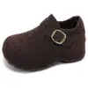 Nuevos Zapatos de Algodón para Mujer Otoño/Invierno 2025, con Suela Gruesa, Slip-On, Aumento Oculto de Altura de 7 cm y Forro de Felpa, Estilo Boken, para Personas Bajitas