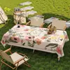 Toalha de Mesa para Acampamento ao Ar Livre Estilo Americano, Impermeável, à Prova de Óleo, à Prova de Sol, Toalha de Mesa para Mesa de Piquenique, Toalha de Mesa para Mesa Dobrável Estilo Rolo de Ovo Atmosférica