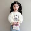 Sudadera de Princesa para Bebé Niña de Moda Nueva de Primavera y Otoño para Niñas Manga Larga de Dibujos Animados con Manga Abullonada