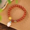 Yilu Silver S925 Sterling Silver Banhado a Ouro Cera de Abelha Fêmea Huang Bei Bing Piao Nan Hong Moda Bonito Doraemon Pulseira