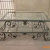 Subei Comercio Exterior Mesa de Té de Hierro Estilo Europeo Artesanía Metálica Mesa de Té Forjado Mesa de Hierro Bronce Forjado