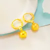 Exquisitos aretes de cuentas de oro de 18 quilates de imitación, moda para mujer, cuentas ligeras, aretes de oro de Vietnam, joyería, accesorios explosivos transfronterizos