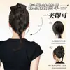 Peluca Nueva de Moño con Plumas de Mariposa Estilo Chino para Mujer, Moño para el Cabello con Pinza de Garra Estilo Perezoso, Moño Esponjoso de Cola de Caballo Baja