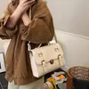 Mochila Estilo Retro Universitario 2025 Nueva Moda Versátil para Mujer Estudiante Clase Viaje Estilo Coreano Bolso de Hombro Cruzado Individual