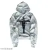 Sudadera con cremallera y estampado Y2K Ins Europea y Americana Transfronteriza Chaqueta de manga larga holgada con capucha Chaqueta retro Ropa urbana