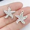 Serie Océano Estrella de Mar Medusa Pedrería Cola de Pez Colgante Pendientes Pulsera DIY Hecha a Mano Collar Colgante Accesorios de Joyería