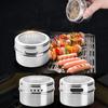 Caja de condimentos magnética de acero inoxidable, tarro de condimentos de cocina, juego combinado de botellas de condimentos de pared para el hogar, fabricante de tarros de almacenamiento
