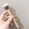 Shangrong lana punto color brocha para rubor maquillaje transparente doble capa cabeza plana una brocha acabado maquillaje maquillaje maquillaje brocha de maquillaje