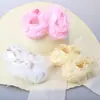 Sapatos de Bebê para Primavera, Verão e Outono 0-1 Ano Sapatos de Princesa com Renda Sapatos de Flor Sapatos Macios para Crianças Pequenas Sapatos de Primeiro Passo do Bebê Sapatos de Lua Cheia