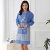 Venta directa de fábrica moda coreana delantal de cocina para cocinar manga larga overol para mujer adulto delantal lindo anti-vestido con mangas