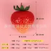 Pegatina creativa para refrigerador de juego de comida de frutas, miniatura tridimensional de simulación de uva, fresa, mirto de China, cáscara de lichi, decoración de naranja