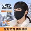 Mascarilla Facial Cálida de Otoño e Invierno, Plegable para Beber, Ciclismo al Aire Libre a Prueba de Viento Protección contra el Frío, Mascarilla de Alta Apariencia para Cara Completa Protección de las Esquinas de los Ojos