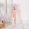 Caja Triangular Flor Eterna Regalo Ramo de Boda Empaque Flor de Plástico Flor Artificial Regalo Empaque de Flores Regalo Día del Maestro