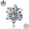 Ivor comércio exterior fornecimento inverno floco de neve presente para namorada S925 prata esterlina pulseira contas de prata SCC719