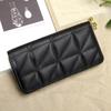 Billetera Diamante para Mujer Larga 2025 Nueva Moda Europea y Americana Gran Capacidad Clutch Cierre Billetera para Mujer Estilo Ins