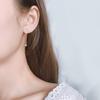 Pendientes asimétricos de moda 2021, pendientes de personalidad simples de estilo frío, adecuados para caras redondas, joyería femenina al por mayor