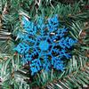 Decoraciones Navideñas Acrílico 10cm Copos de Nieve Suministros Navideños Decoración Colgantes para Árbol de Navidad Polvo Suelto Venta al por Mayor