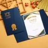 Capa de Certificado de Honra, Concha de Certificado, Página Interna, Papel A4, Estilo Europeu, Páginas com 70% de desconto, Produção do Núcleo Interno, Capa de Aluno Excelente