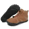 Botas de Nieve para Exteriores Zapatos de Algodón Tela Oxford Impermeables Zapatos de Algodón Invierno Nuevos Dedos Separados Suela de Goma Antideslizante Botas de Nieve de Caña Alta