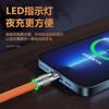 Con lámpara aleación de zinc máquina tres en uno línea de pasajero línea de datos uno a tres cable de carga para teléfono móvil Apple Android Huawei aplicable
