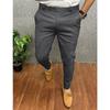 Calça Casual Formal Masculina Europeia e Americana Nova com Fivela de Extensão Triângulo para Cintura Desejo Explosão AliExpress Amazon