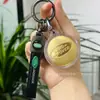 Colgante con Logo de Coche Dorado Personalización de LOGO Oro Puro 999 Llavero de Cuero Regalo para Dueño de Coche Tráfico Conducción Colgante Venta al por Mayor