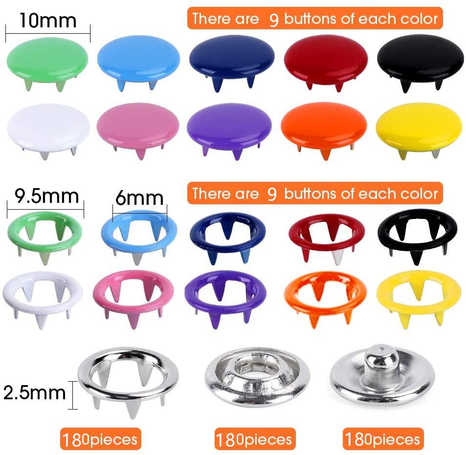 180套10色空心包面五爪扣4