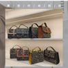 Bolsa feminina 2023 outono e inverno Nova Moda estampa de leopardo personalizada item de moda portátil bolsa transversal de ombro bolsa com textura