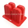 Mancha blanca roja rosa 4 agujeros uniformes Beijing antiguo silicona helado molde de helado
