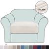 Funda de Asiento a Cuadros de Piña Más Vendida en Amazon Transfronteriza Moderna Simple Color Sólido Elástica Todo Incluido Gruesa Funda para Cojín de Sofá