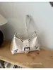 Bolso de mano único y simple de moda de un solo hombro para mujer, nuevo 2026 bolso cruzado casual con textura vintage de nicho