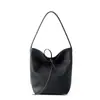 Bolso Mujer Nuevo Piel de Vaca Gran Capacidad Bolso de Hombro para Chica Estilo Perezoso de Mujer Bolso Cubo de Cuero Portátil de Gama Alta