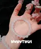 Pulsera de Hielo Húmedo Feizixiao Bingcui Nueva China Lichi Agua Helada Moyu Jade de Cuarzo de Myanmar Pulsera