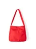 Bolsa Tote Grande Capacidade Simples Leve Estilo Coreano Estilo Preguiçoso Cor Sólida Nylon Casual Diária Bolsa de Mão Bolsa de Ombro para Mulheres