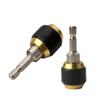 Taladro manual con conector de cambio rápido, mango hexagonal emergente de cabeza grande de 60 mm, varilla de conexión autoblocante hexagonal interna de 1/4 de vuelta con tres garras