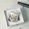 Taza de Hueso de Porcelana Retro para Café/Té/Desayuno Serie Sol Creativa para el Hogar, Tarjeta de Tarot Dijia Transfronteriza