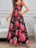 Primavera y verano 2025 nuevo comercio exterior transfronterizo Amazon wish vestido de moda elegante con estampado de chaleco para mujer europea y americana