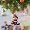 Pingente de Natal Série Gatinho Novo Transfronteiriço Cabides de Natal Decorações de Festa Pingente para Mochila Pingente para Carro
