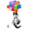 Decoraciones para coche de animales gatito transfronterizas globo de color acrílico decoración navideña colgante de gato lindo para coche