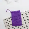 Bolsa de malla de nylon colorida estilo africano transfronteriza para jabón, red de almacenamiento de jabón, dispositivo espumador, bolsa de jabón portátil de secado rápido