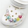 Explosões Transfronteiriças Sapatos de Caverna Acessórios Decorativos Corrente Acessórios para Sapatos de Jardim Fivela de Corrente Estrela Acrílica Cor Pérola