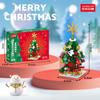 Compatible con Árbol de Navidad Lego, Muñeco de Nieve, Caja Sorpresa, Modelo de Papá Noel, Bloques de Construcción de Ensamblaje de Micropartículas, Juguetes, Regalos al por Mayor