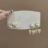 Pendientes de Plata de Ley S925 con Perlas de Imitación de Gama Alta para Mujer, Pendientes de Diseño Nicho, Pinzas para Orejas y Accesorios para Orejas Versátiles y Elegantes